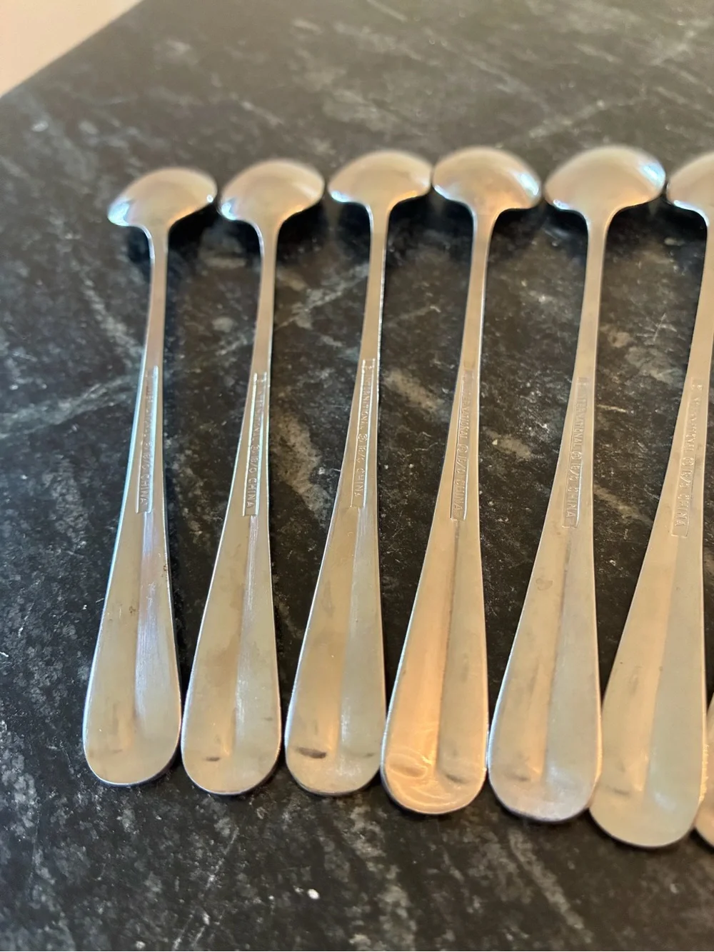 International Stainless Gran Royal Flatware Iced Tea Spoons Lot Of 8